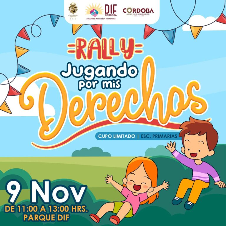 Invitamos a las escuelas primarias de nuestro municipio a participar en el Rally “Jugando por mis Derechos”.