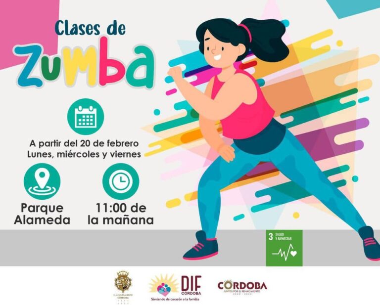 clases de zumba en el Parque Alameda.