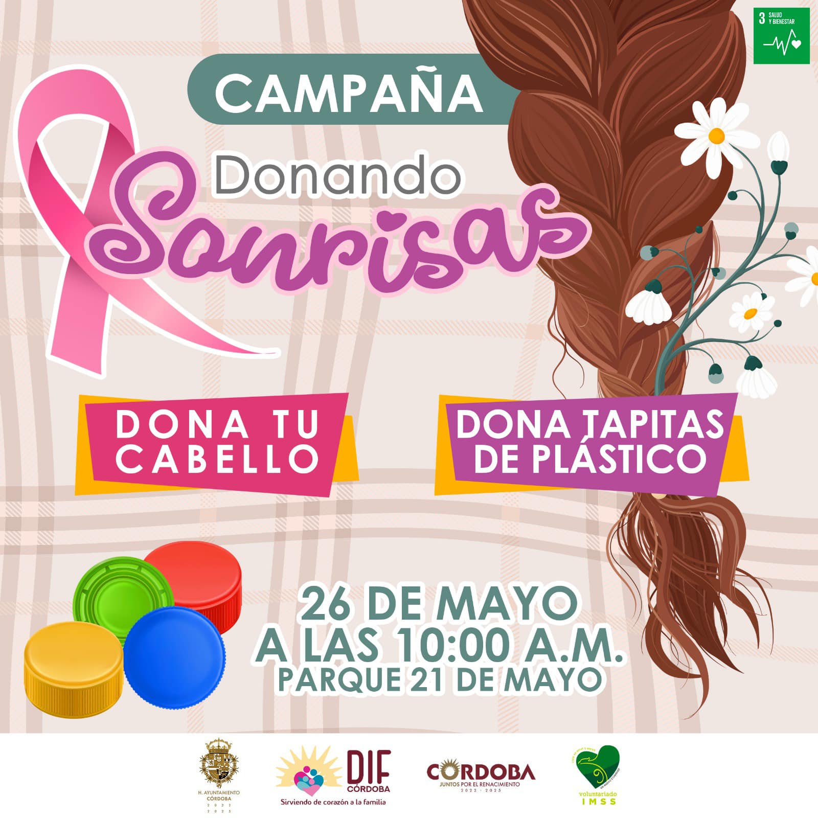 DIF Municipal y el Voluntariado IMSS Veracruz Sur te invitan a participar en la jornada “Donando Sonrisas”