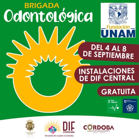 DIF Córdoba en coordinación con Fundación UNAM te invitan a la brigada Odontólogica.