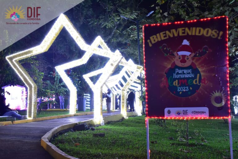 Los seguimos invitando al Parque Iluminado Alameda .