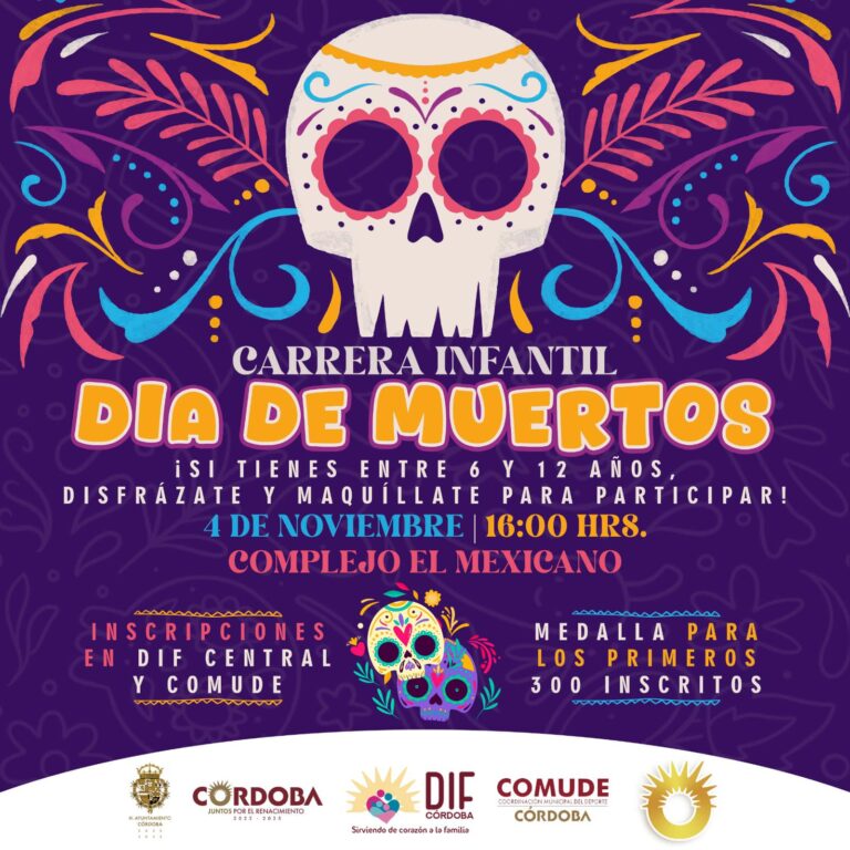 DIF Municipal y COMUDE te invitan a la carrera infantil “DÍA DE MUERTOS”