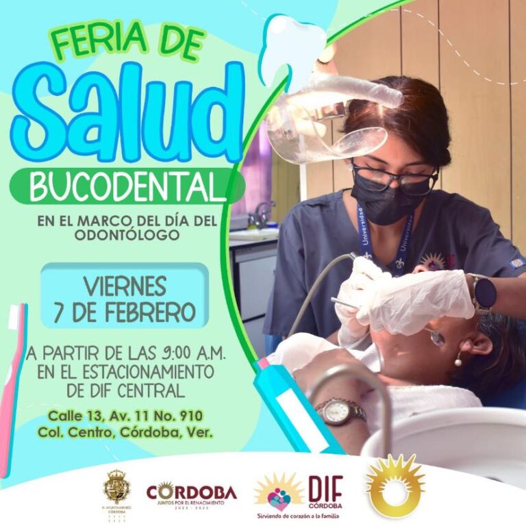 Te invitamos a que nos acompañes a la Feria de la Salud Bucodental que se realizará el próximo viernes 7 de febrero.