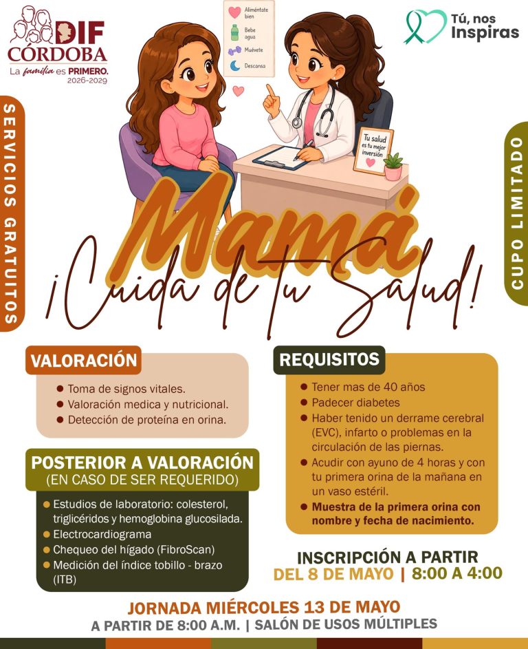“Mamá, ¡cuida de tu salud!”: SMDIF acerca servicios médicos para tu bienestar.